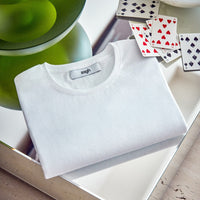 dámské bílé tričko z organické bavlny, women's white organic cotton T-shirt